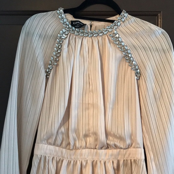 Bebe High-Low Top! Silky with Rhinestone Accents! - Picture 5 of 8